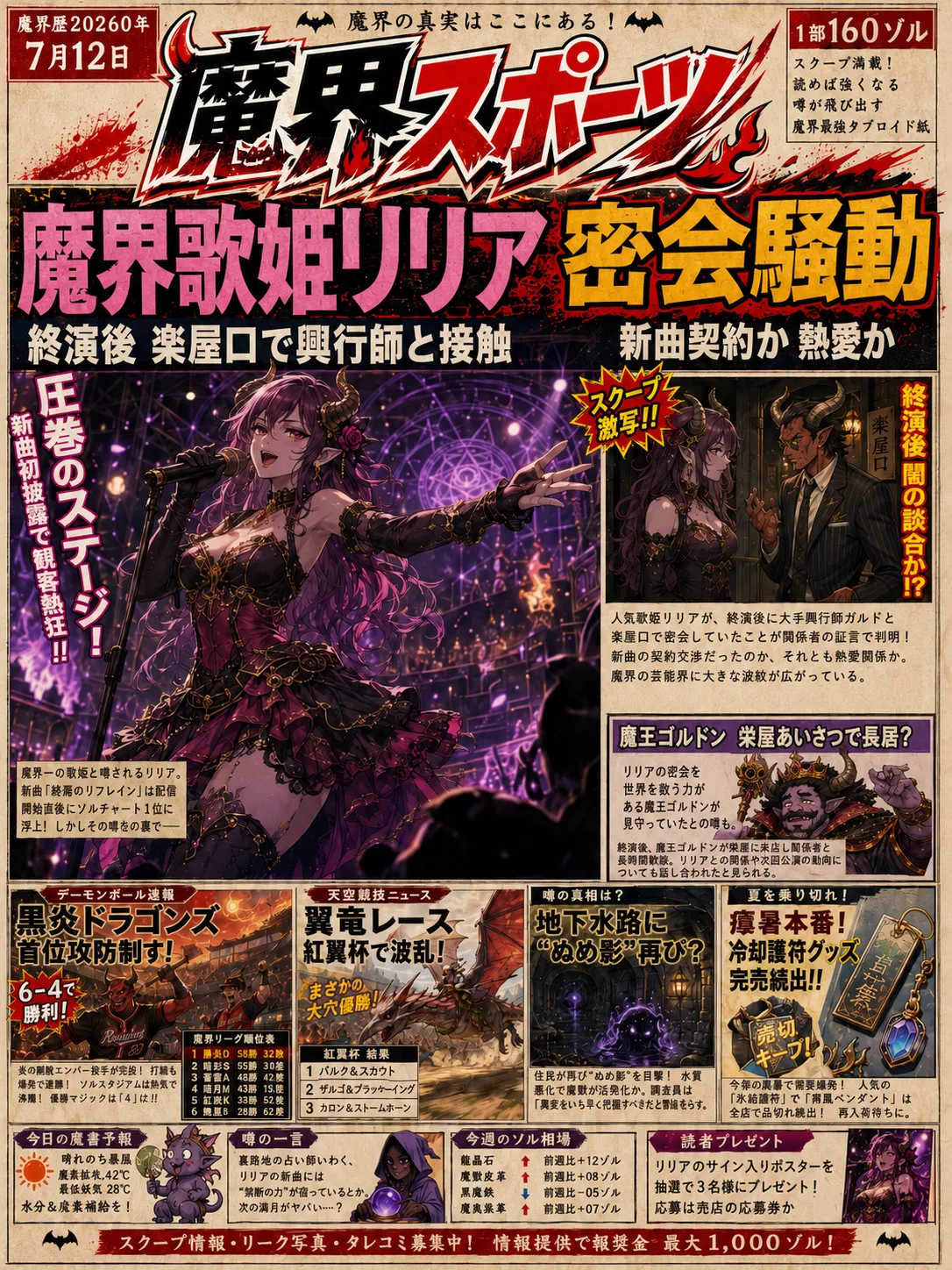 魔界スポーツ 1面